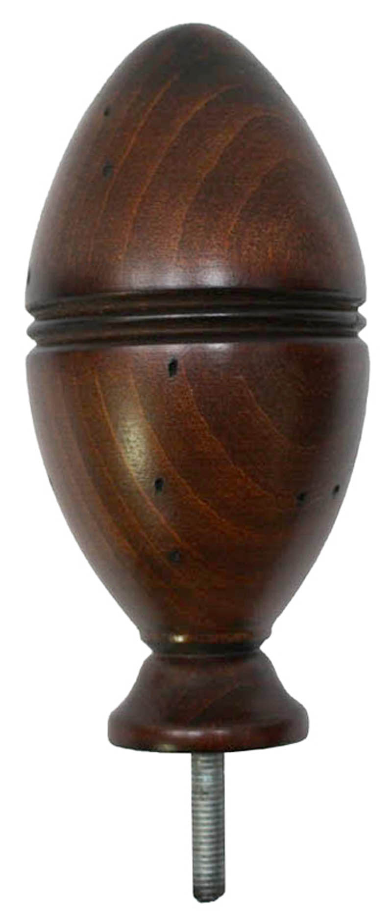 Grooved Wooden Knowle - Antique Finish