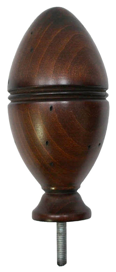 Grooved Wooden Knowle - Antique Finish