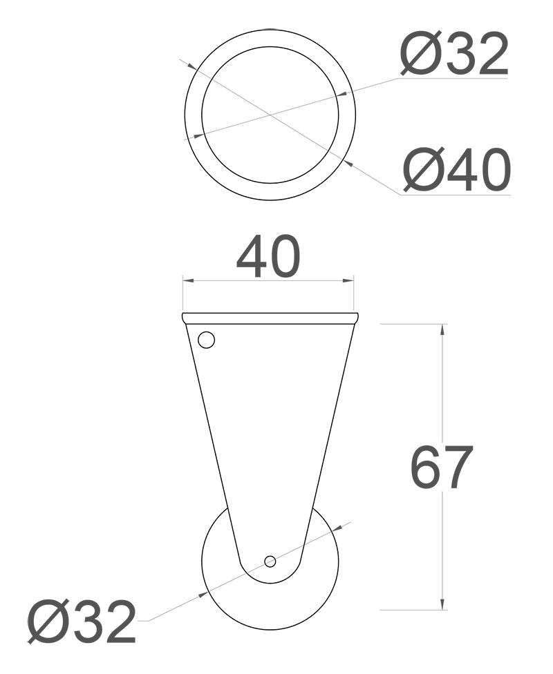 1 1/4 Inch (32mm) - Including Screws